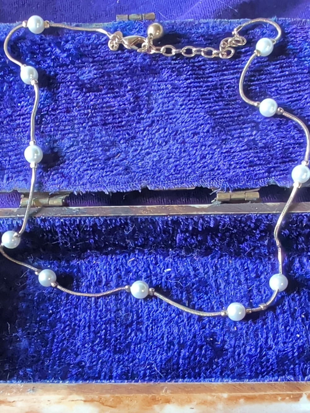 Delicate Monet White Pearl Station Gold Necklace - Elegant Women's 16 In Jewelry
